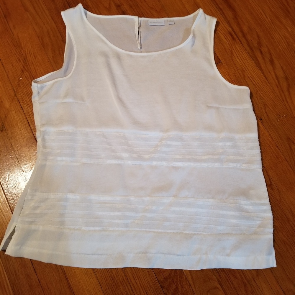 PRICE DROP !! Cream Silk NY&C Sleeveless Blouse
